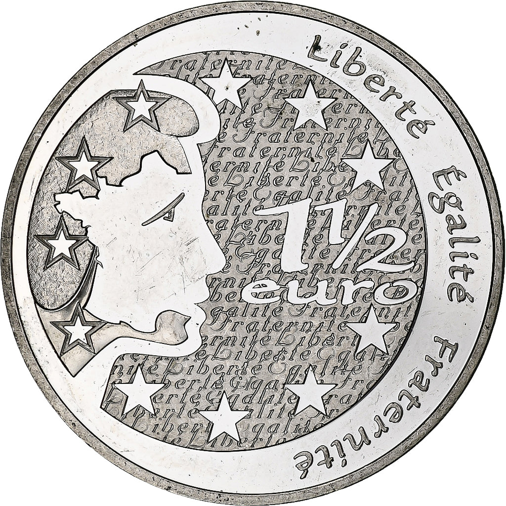 France, Semeuse, 1 1/2 Euro, 2004, Monnaie de Paris, BE, MS(60-62), Silver