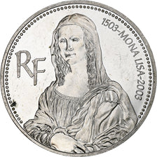 Francia, 1 1/2 Euro, Mona Lisa, 2003, Monnaie de Paris, BE, SPL, Argento
