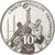 France, 10 Francs, Coupe du monde de rugby, 1999, Monnaie de Paris, BE, Silver