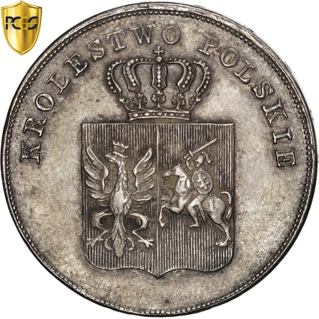 Poland, Nicholas I, 5 Zlotych, 1831, Warsaw, KM:124, PCGS AU55