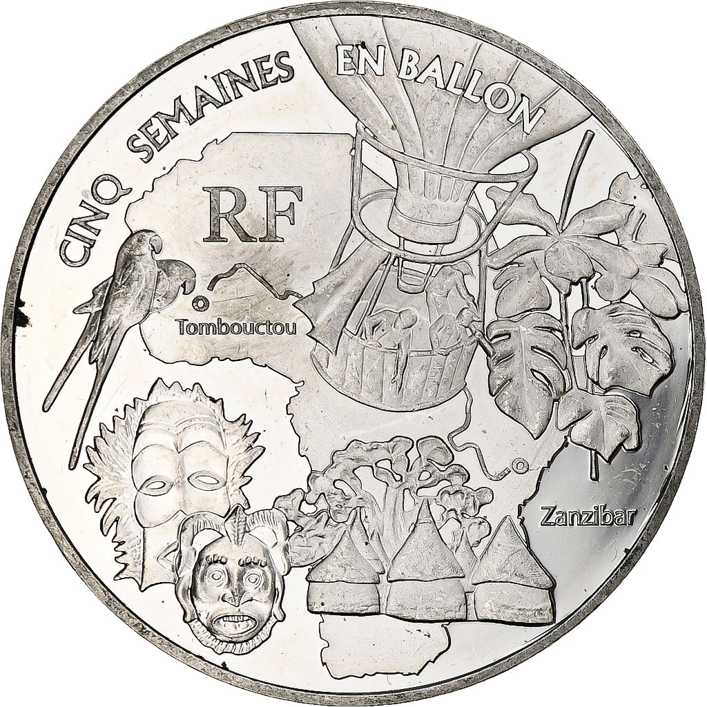 France, 1 1/2 Euro, Jules Verne, 2006, Monnaie de Paris, BE, MS(60-62), Silver