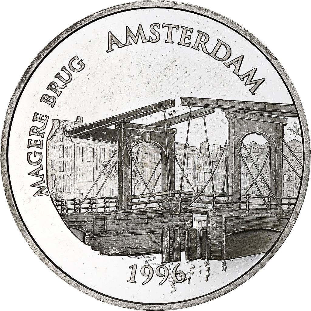 France, 100 Francs-15 Euro, Magere Brug, Amsterdam, 1996, Monnaie de Paris, BE