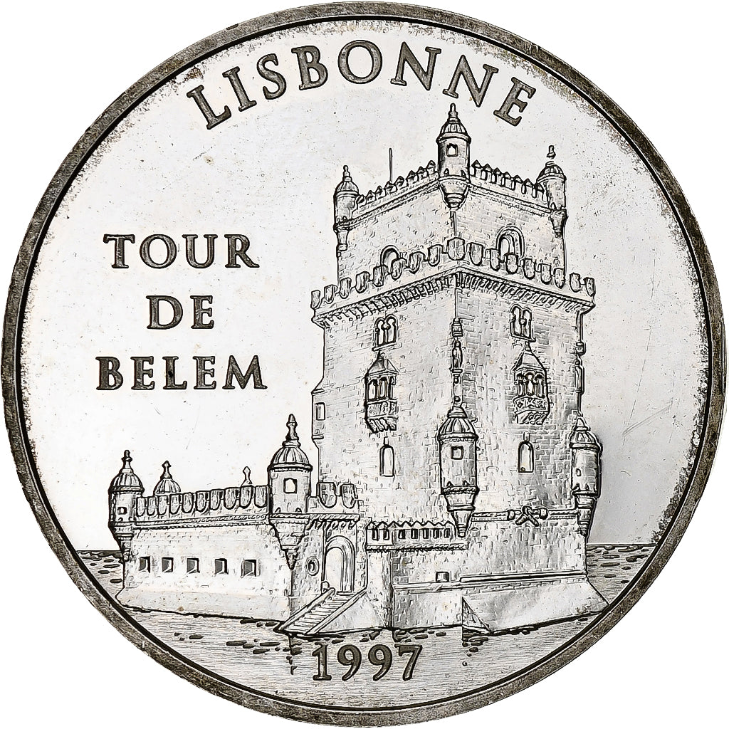 Francia, 100 Francs-15 Euro, La Tour de Belem, 1997, Monnaie de Paris, BE