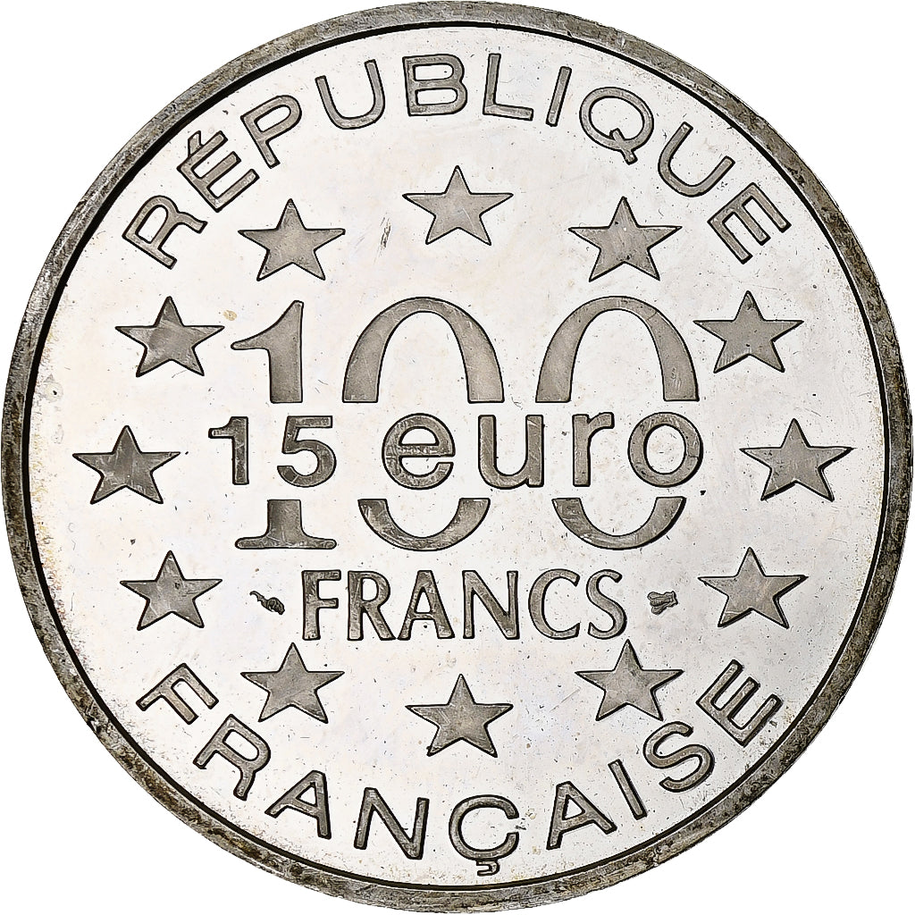 Francia, 100 Francs-15 Euro, La Tour de Belem, 1997, Monnaie de Paris, BE