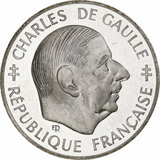 Francia, Franc, Charles De Gaulle, 1988, Monnaie de Paris, BE, Argento, SPL