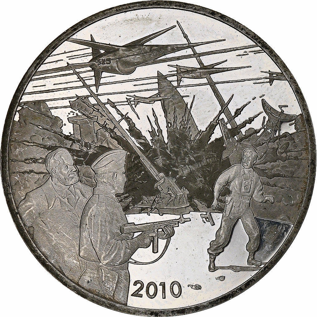France, 10 Euro, Blake et Mortimer, 2010, Monnaie de Paris, BE, MS(60-62)