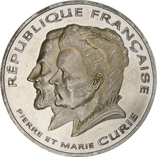 France, 100 Francs, Pierre et Marie Curie, 1997, Monnaie de Paris, BE, Silver