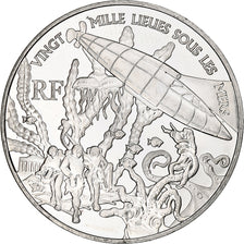 France, 1 1/2 Euro, Jules Verne, 2005, Monnaie de Paris, BE, SUP+, Argent