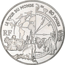 France, 1 1/2 Euro, Jules Verne, 2005, Monnaie de Paris, BE, SUP+, Argent