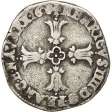 FRANCE, 1/4 Ecu, 1608, Bayonne, VF(30-35), Silver, Sombart #4686, 9.13