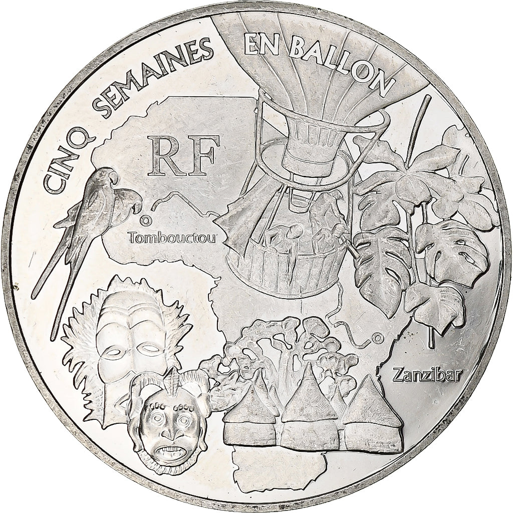 France, 1 1/2 Euro, Jules Verne, 2006, Monnaie de Paris, BE, SUP+, Argent