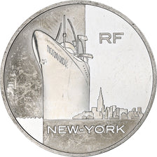 France, 1 1/2 Euro, Le Normandie, 2003, Monnaie de Paris, BE, MS(60-62), Silver