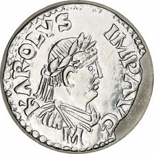 France, 10 Francs, Denier de Charlemagne, 2000, Monnaie de Paris, BE, Silver