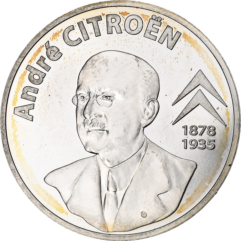 France, 1 1/2 Euro, André Citroën, 2008, Monnaie de Paris, BE, MS(60-62)