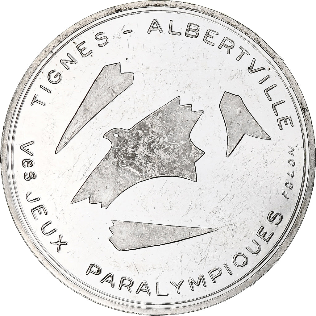 France, 100 Francs, Albertville paralympiques, 1992, Monnaie de Paris, BE