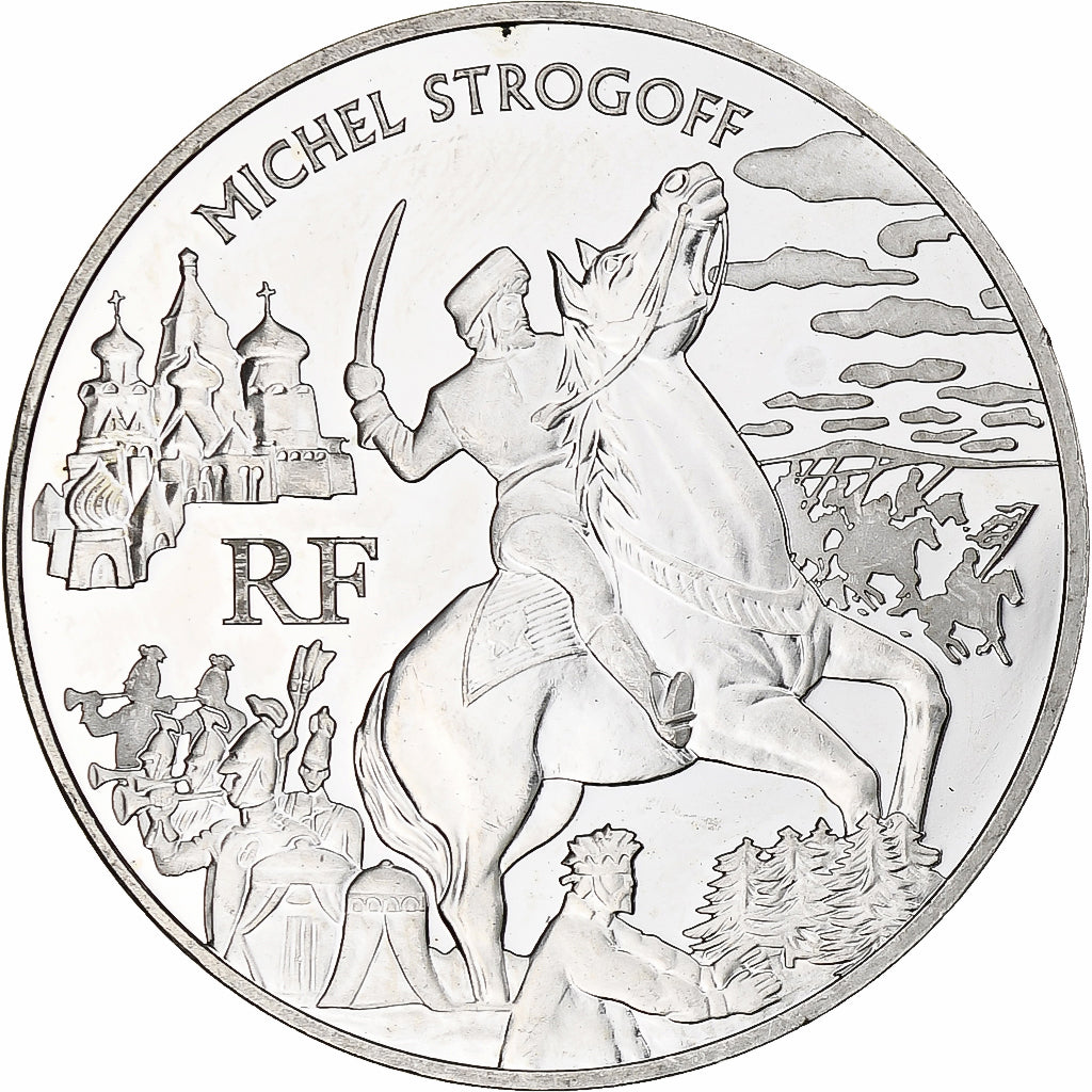 France, 1 1/2 Euro, Jules Verne, 2006, Monnaie de Paris, BE, MS(60-62), Silver
