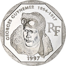 Francia, 100 Francs, Georges Guynemer, 1997, Monnaie de Paris, BE, Argento, SPL
