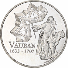 France, 1 1/2 Euro, Vauban, 2007, Monnaie de Paris, BE, MS(60-62), Silver
