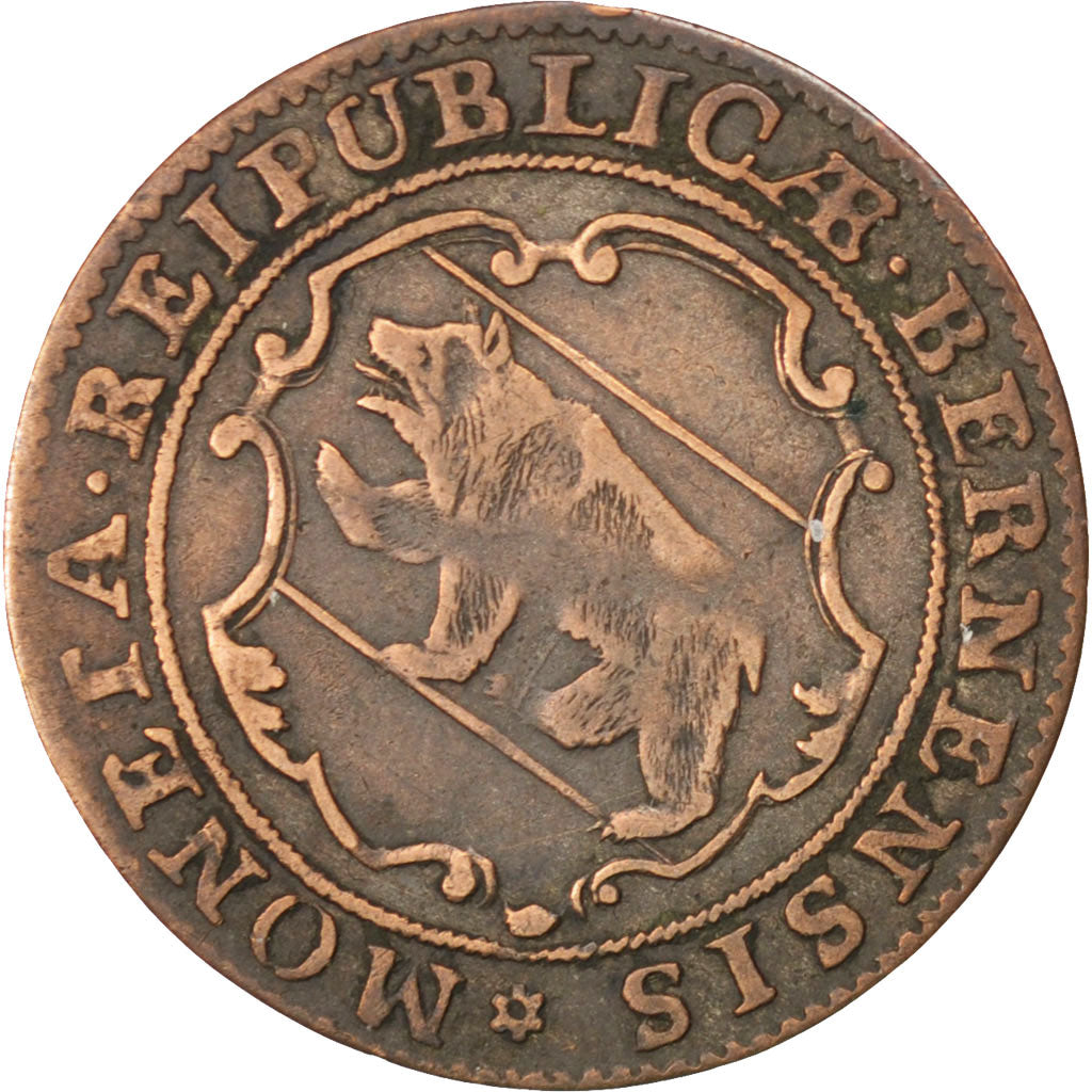 SWISS CANTONS, 1/2 Batzen, 1720, Bern, KM #91, VF(30-35), Billon, 23, 1.47
