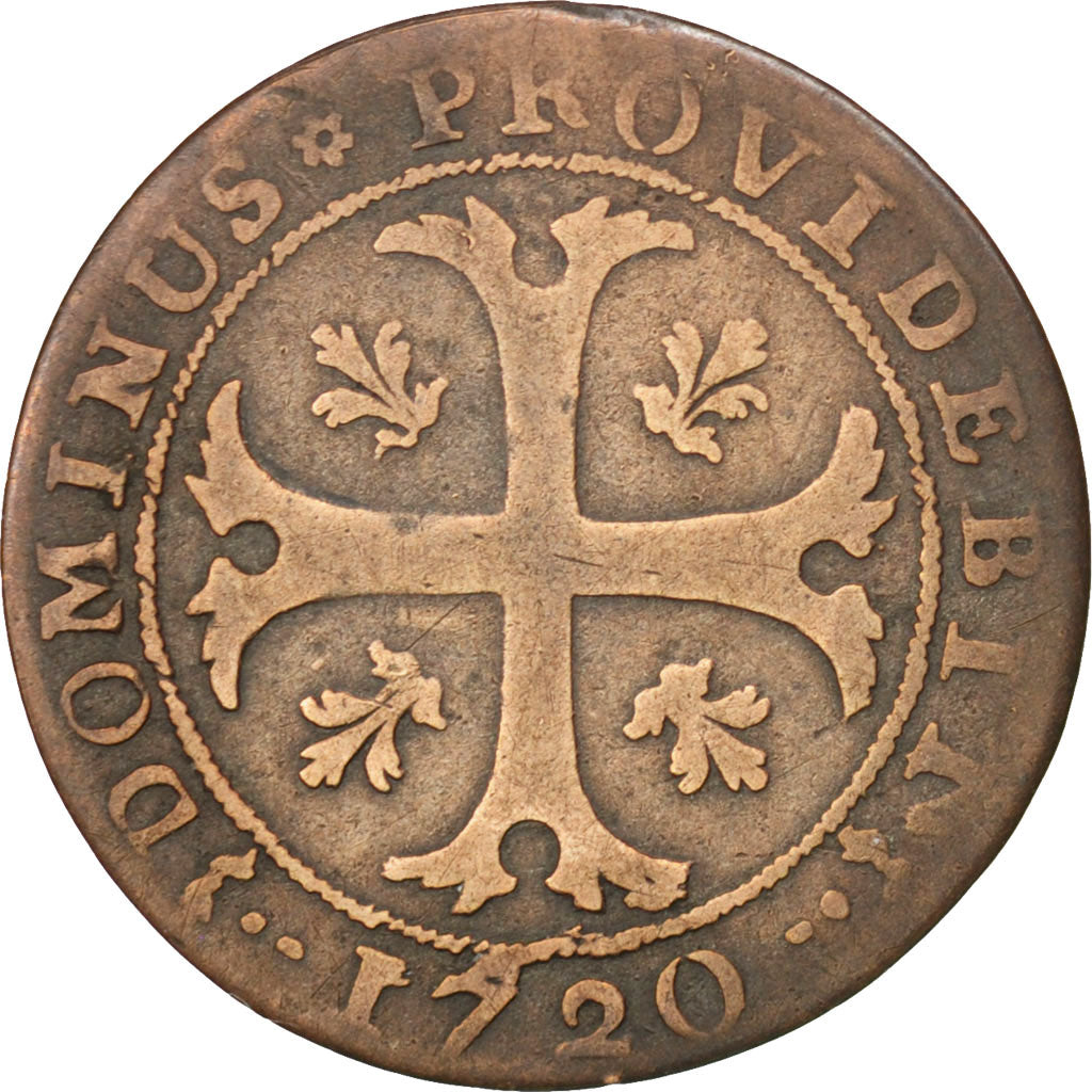 SWISS CANTONS, 1/2 Batzen, 1720, Bern, KM #91, VF(30-35), Billon, 23, 1.47