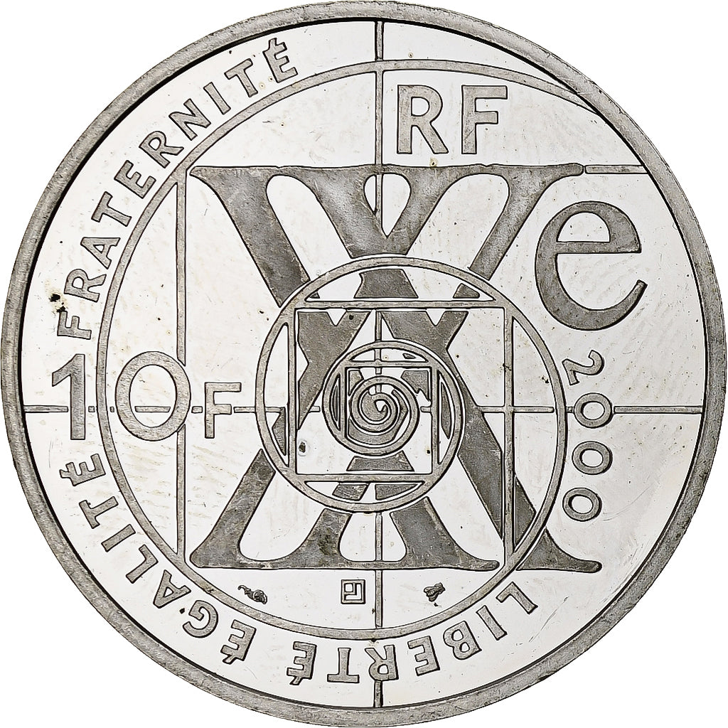 Francia, 10 Francs, Conquête de l'air, 2000, Monnaie de Paris, BE, Argento