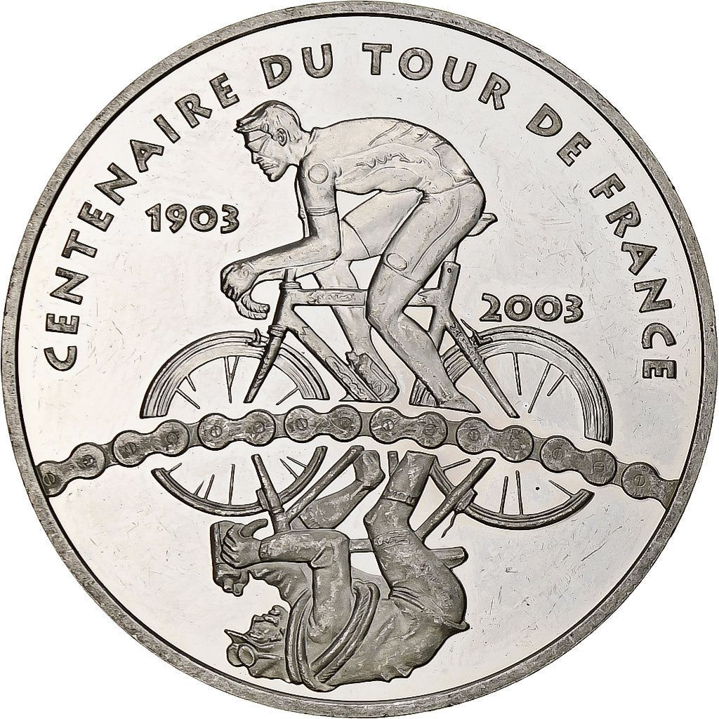 Frankreich, 1 1/2 Euro, Tour de France, 100e édition, 2003, Monnaie de Paris