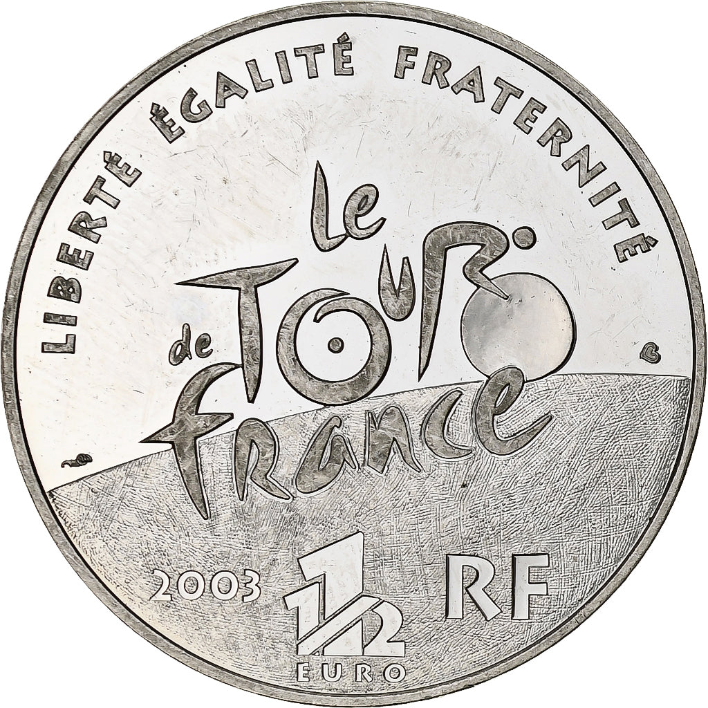 Frankreich, 1 1/2 Euro, Tour de France, 100e édition, 2003, Monnaie de Paris