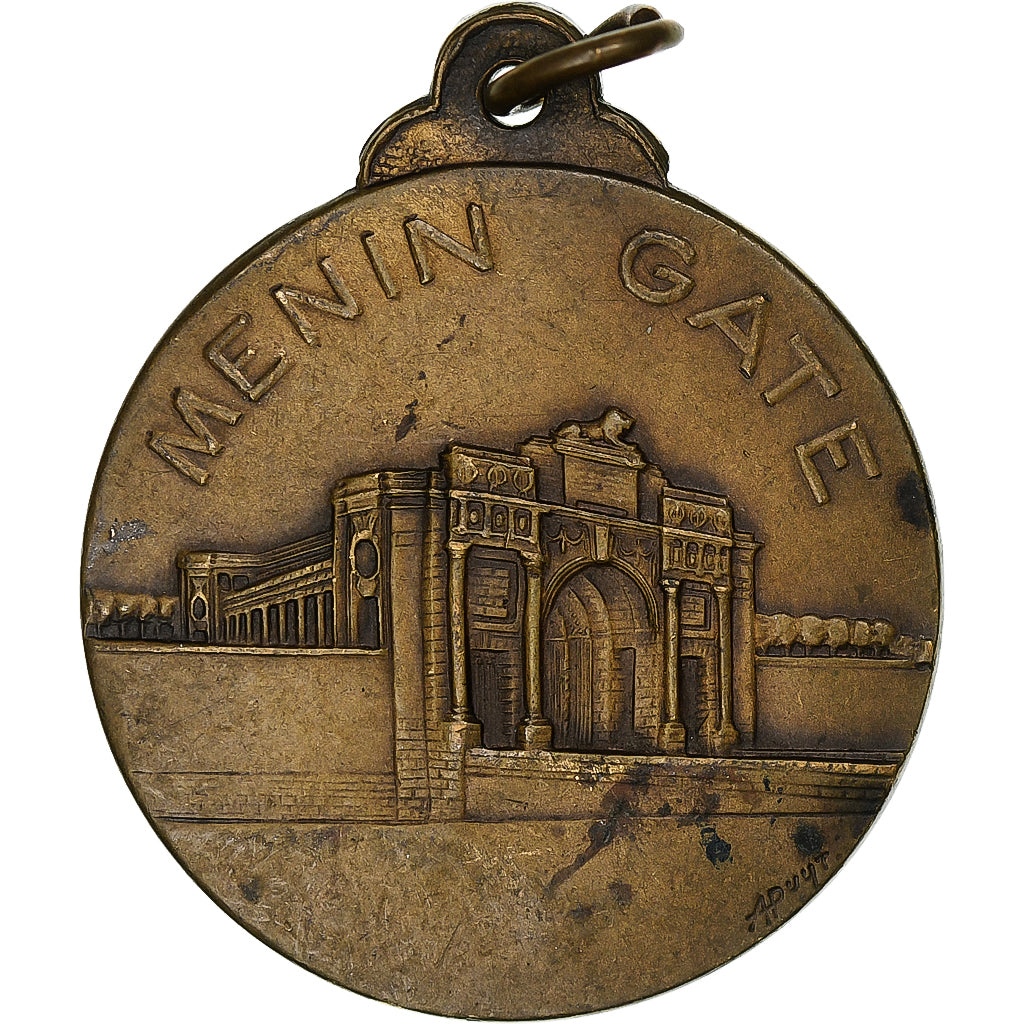 Belgium, Medal, Menin Gate Ypres, 1927, AU(50-53), Brass