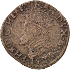 Belgium, Liard, 1593, Bois-Le-Duc, VF(20-25), Copper, 4.82