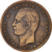 GREECE, 10 Lepta, 1879, Paris, KM #55, VF(20-25), Copper, 30.3, 9.56