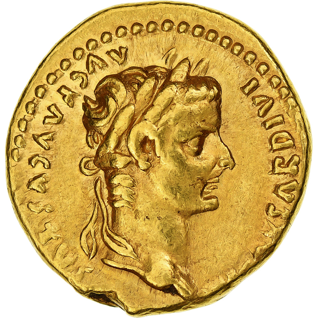 Tiberius, Aureus, 14-37, Lugdunum, Gold, AU(55-58), RIC:29