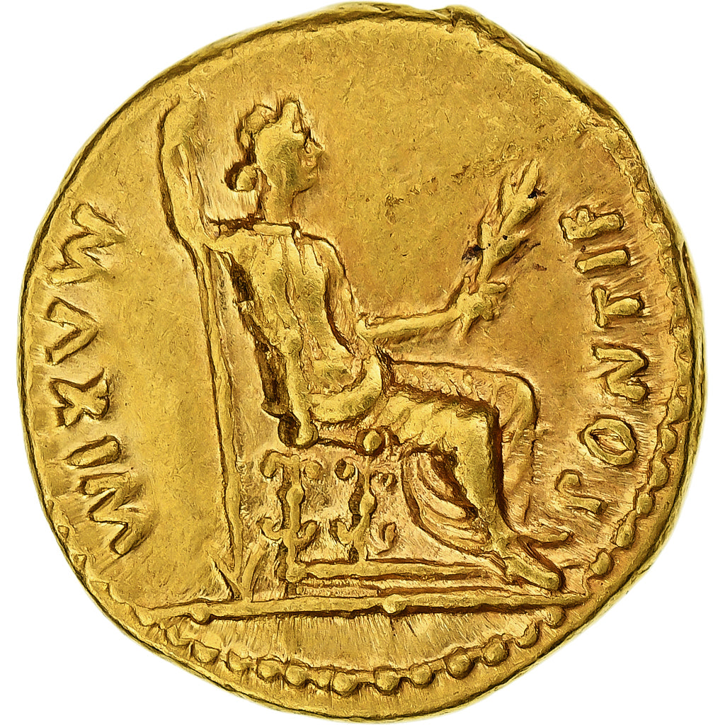 Tiberius, Aureus, 14-37, Lugdunum, Gold, AU(55-58), RIC:29