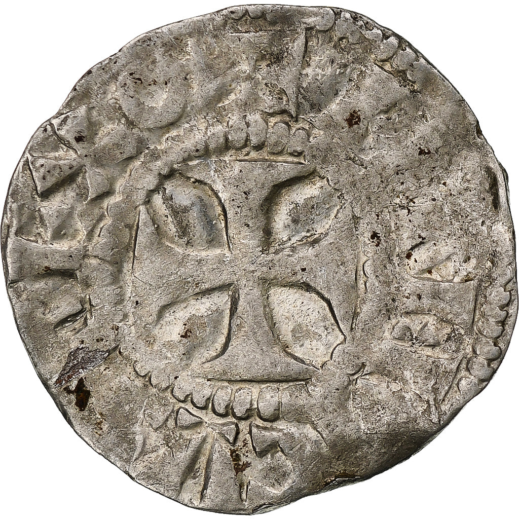 France, Henri Ier, Denier, ca. 1040-1060, Senlis, 2nd type, Silver, EF(40-45)