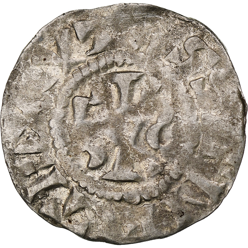 France, Henri Ier, Denier, ca. 1040-1060, Senlis, 2nd type, Silver, EF(40-45)