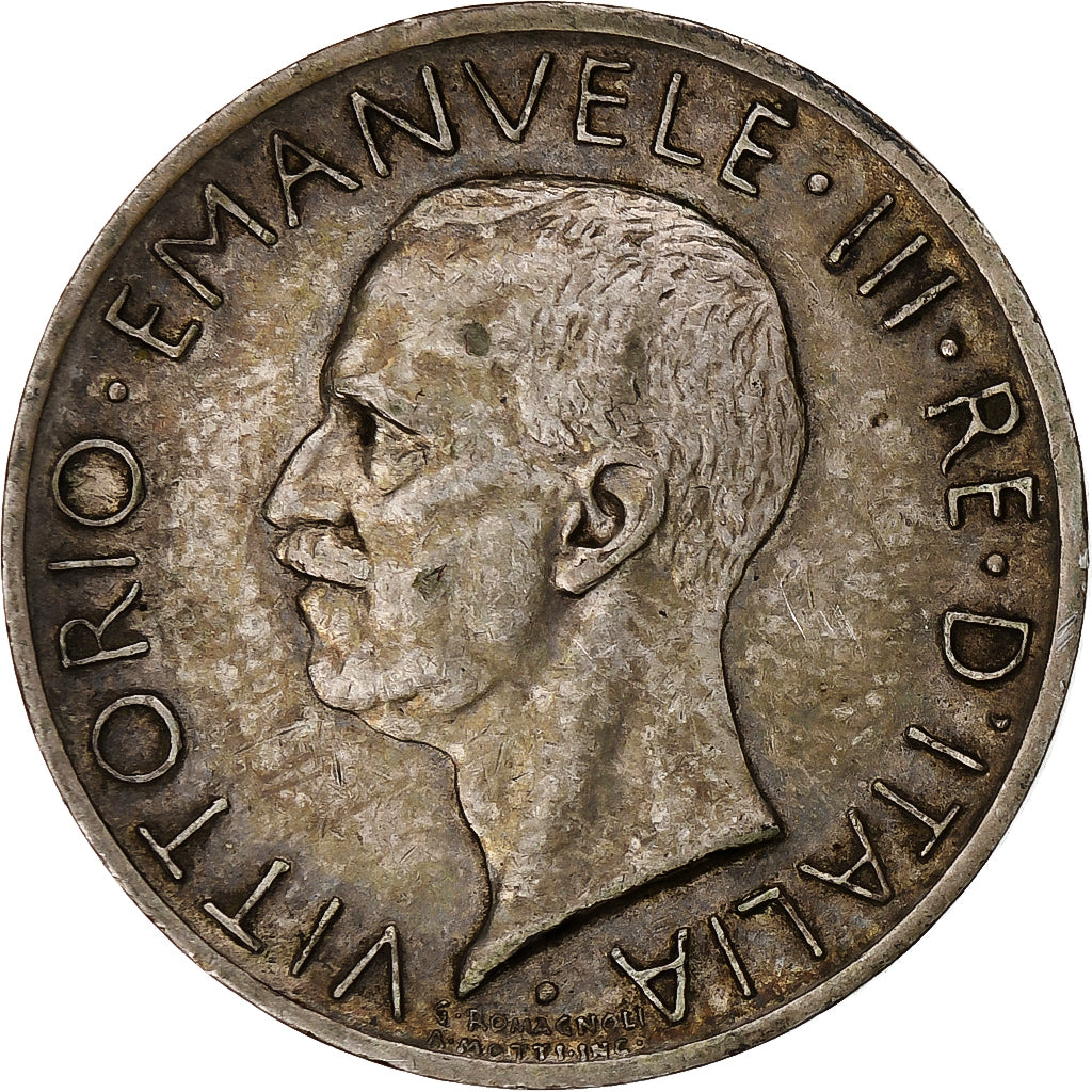 Italie, Vittorio Emanuele III, 5 Lire, 1929, Rome, Argent, TTB+, KM:67.1