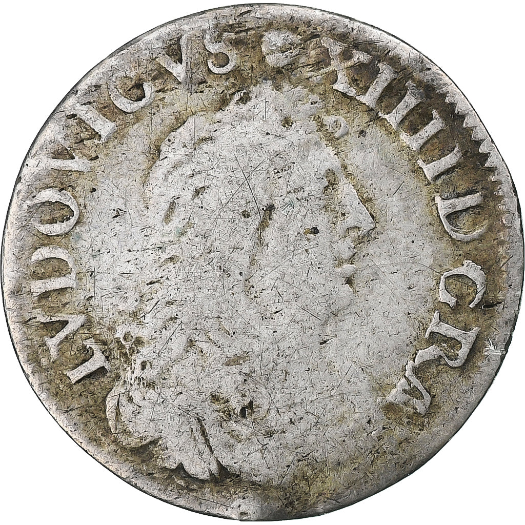 France, Louis XIV, 4 Sols des Traitants, 1677, Vimy, Argent, TB+, Gadoury:103