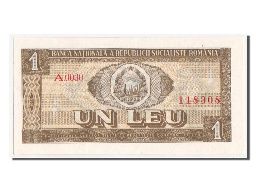 Romania, 1 Leu, 1966, KM #91a, UNC(63), A0030