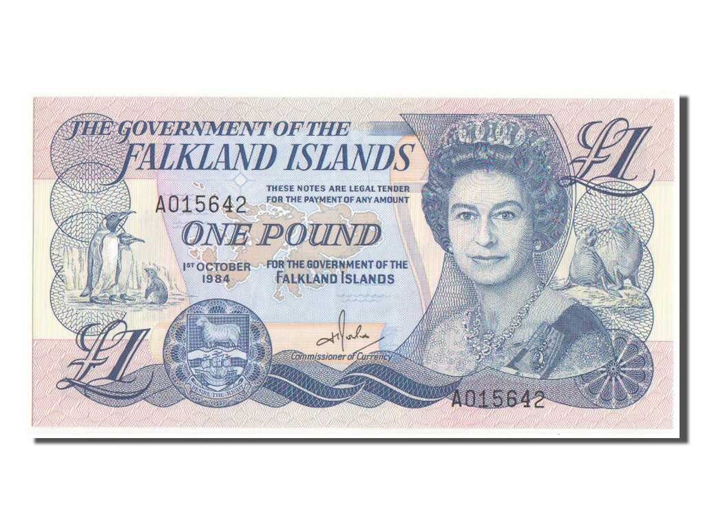 Falkland Islands, 1 Pound, 1984, KM #13a, UNC(63), A015642
