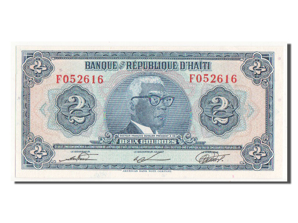 Haiti, 2 Gourdes, 1979, 1979-08-17, UNC(63), F052616