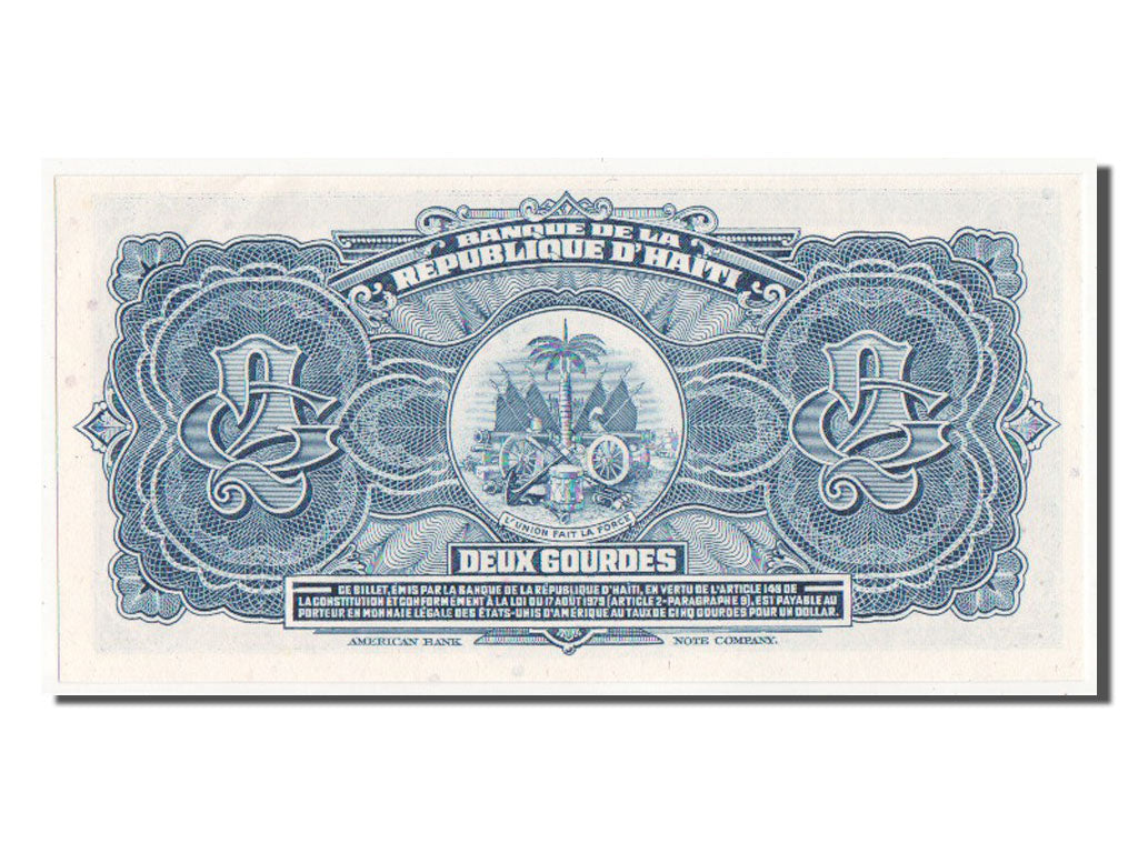 Haiti, 2 Gourdes, 1979, 1979-08-17, UNC(63), F052616