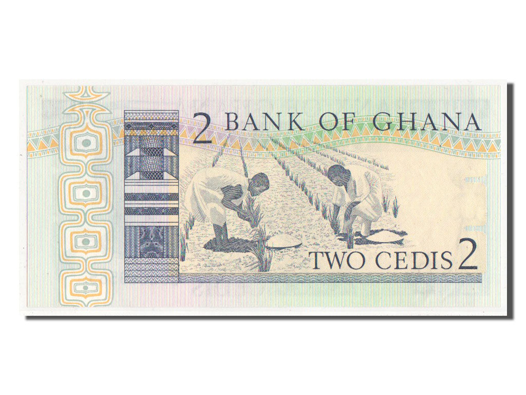Ghana, 2 Cedis, 1982, KM #18d, UNC(63), BG2049565