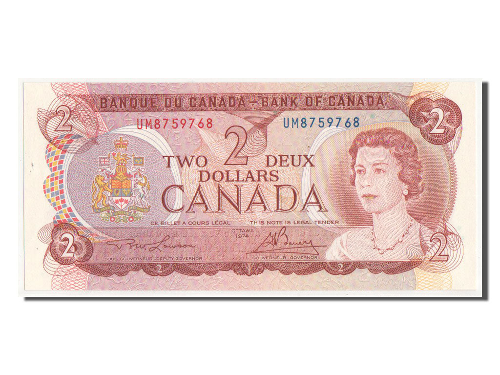 Canada, 2 Dollars, 1974, KM #86a, UNC(63)