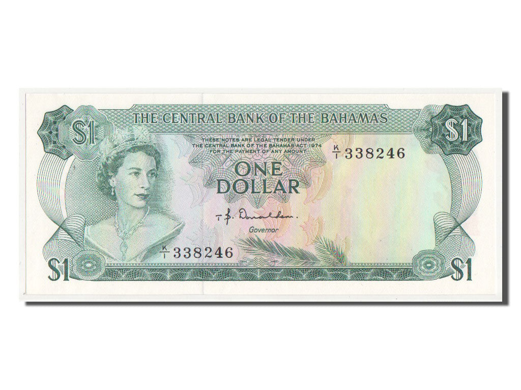 Bahamas, 1 Dollar, KM #35a, UNC(64), K/1338246