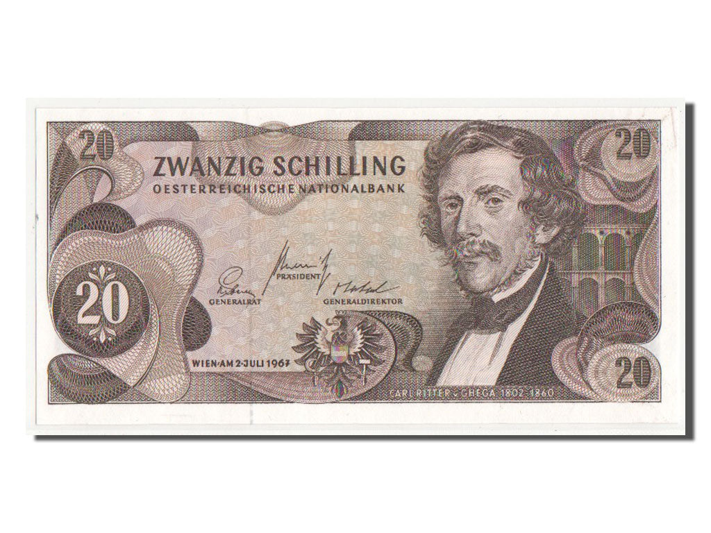 Billete, 20 Schilling, 1967, Austria, SC+
