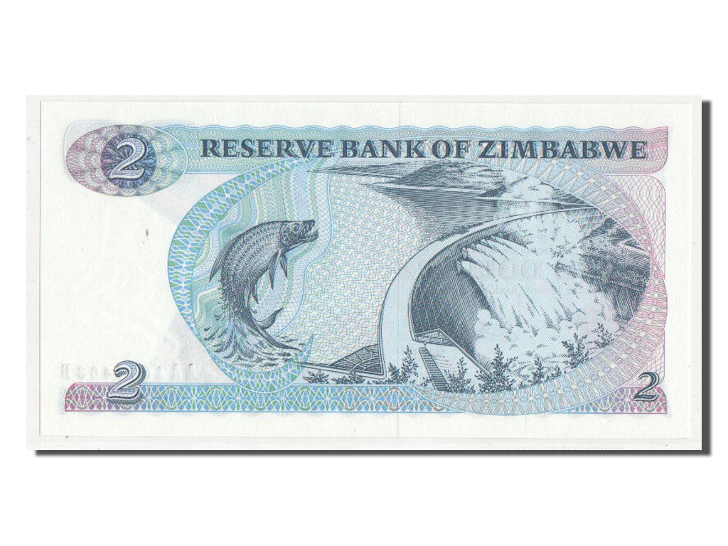 Zimbabwe, 2 Dollars, 1980, KM #1a, UNC(63), AA1074403D