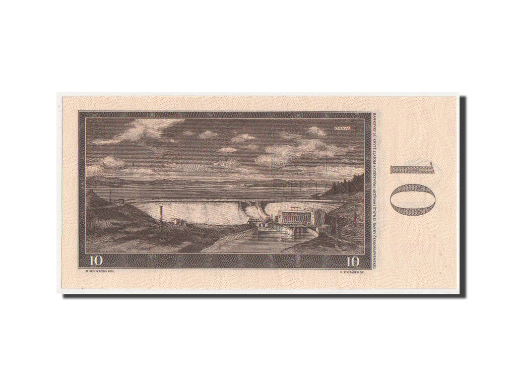 Czechoslovakia, 10 Korun, 1960, KM #88b, UNC(63), E25495222