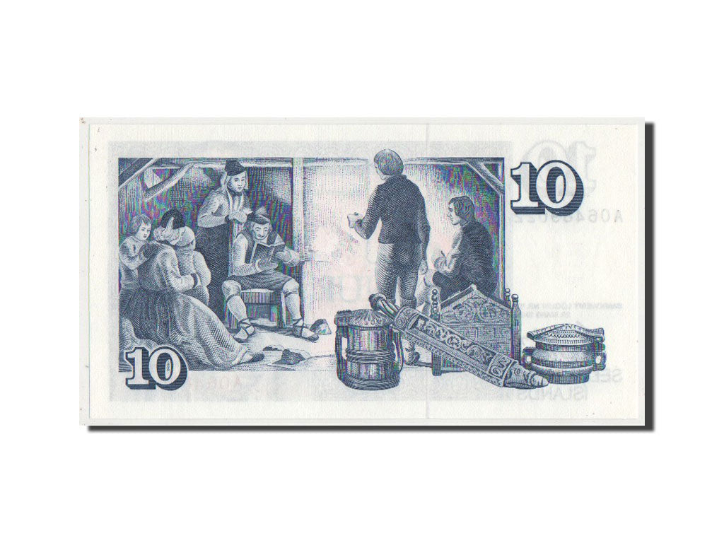 Billet, Iceland, 10 Kronur, 1961, NEUF