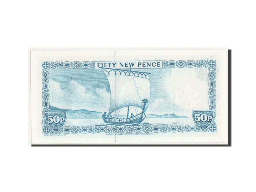 Isle of Man, 50 New Pence, UNC(64), C505719