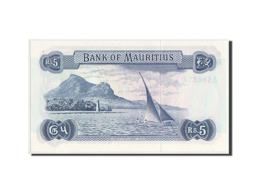 Mauritius, 5 Rupees, KM #30c, UNC(64), A/46586576