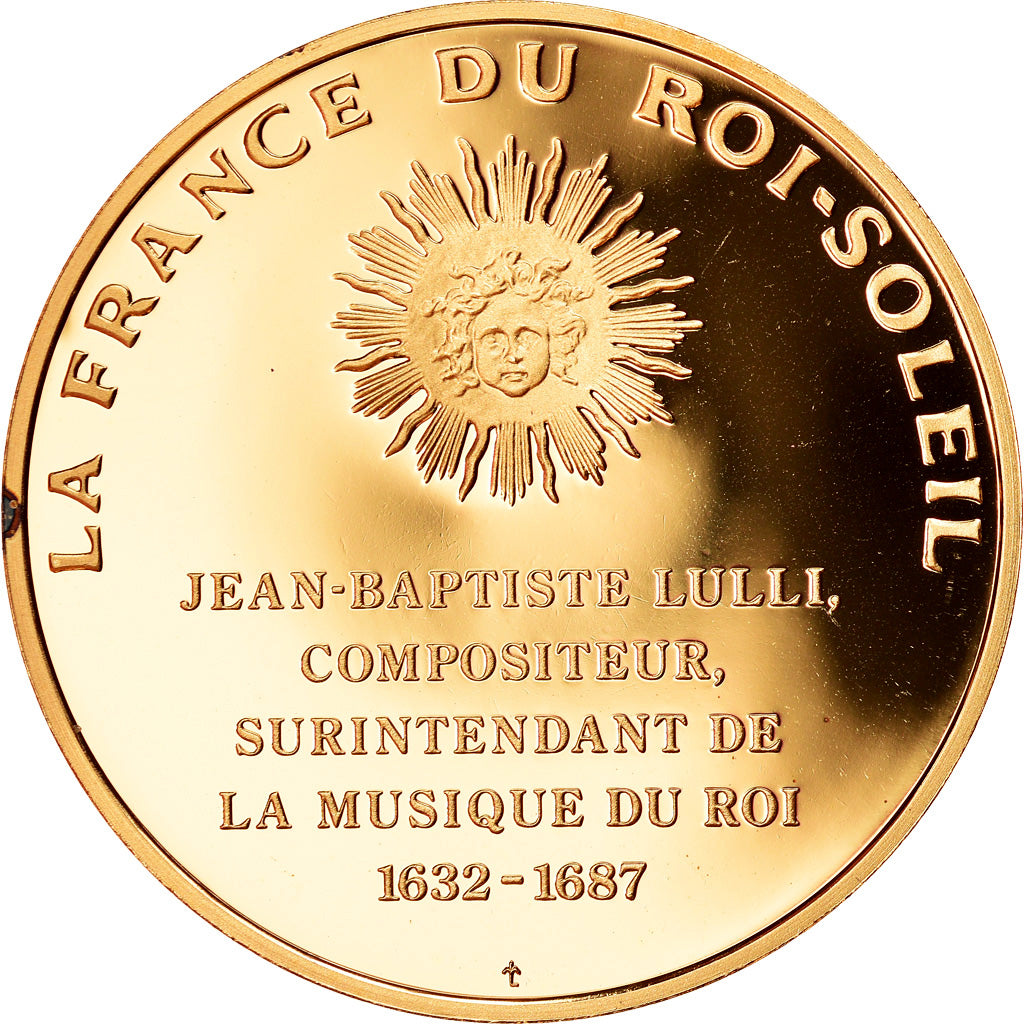 France, Medal, Jean-Baptiste Lulli, La France du Roi Soleil, MS(63), Vermeil